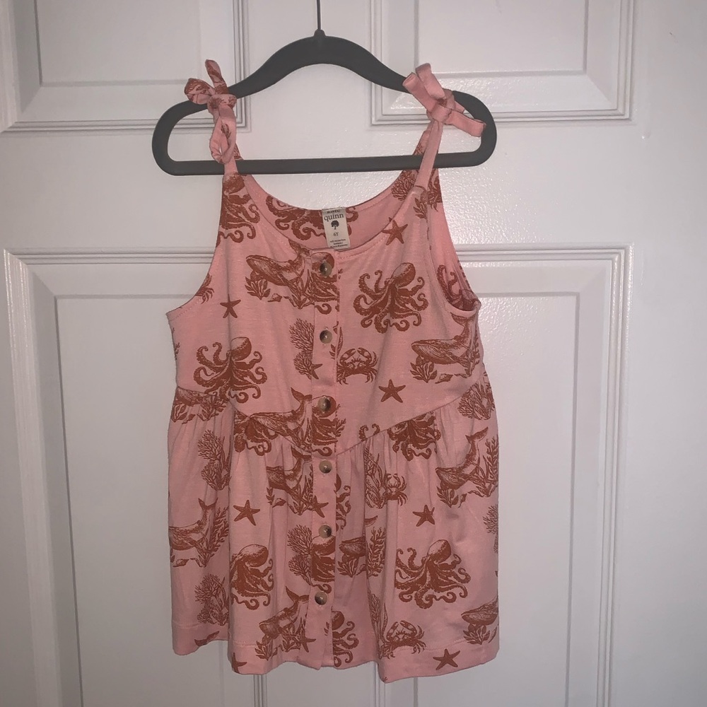Kate Quinn girls pink tank top